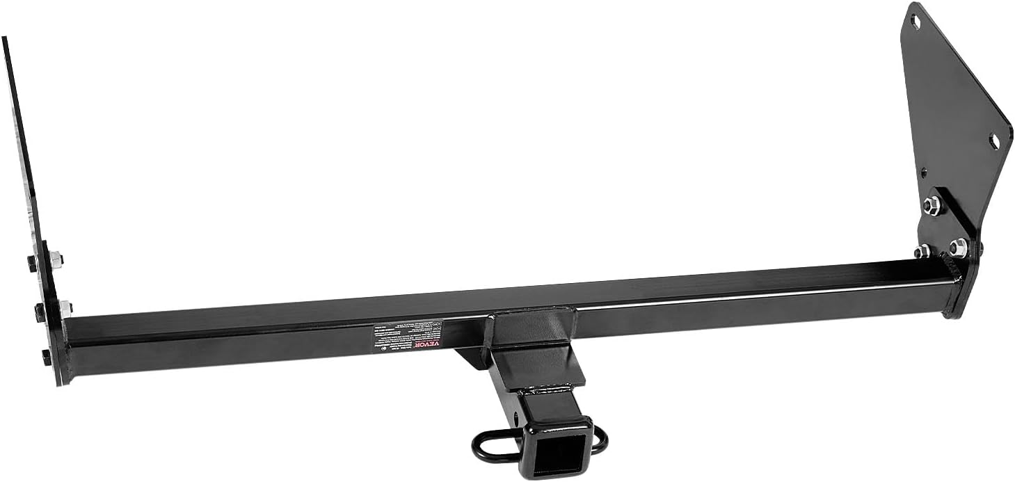 VEVOR Class 3 Trailer Hitch, 2-Inch Receiver, 6000 lbs, Q345B Steel Tube Frame, Compatible with 2020-2024 Toyota RAV4, Multi-Fit Hitch to Receive Ball Mount, Cargo Carrier, Bike Rack, Tow Hook, Black
