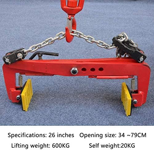 Heavy-Duty Alloy Steel Lifting Tongs - 4 inch jaw Opening, Reinforced Non-Slip Vertical Plate Tongs for Lifting and Transporting Steel Plates,Color-B1