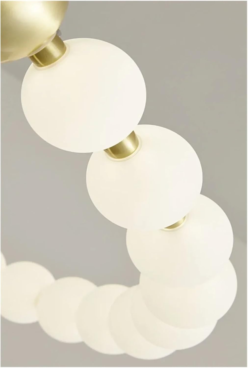 Led Chandelier Living Room Dining Room Hanging Light Fixtures 3 Color Temperature Dimming Acrylic Ball Lamp-3 Color Temperature-D42cm