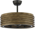 24' Farmhouse Reversible Fandelier Ceiling Fan with Light