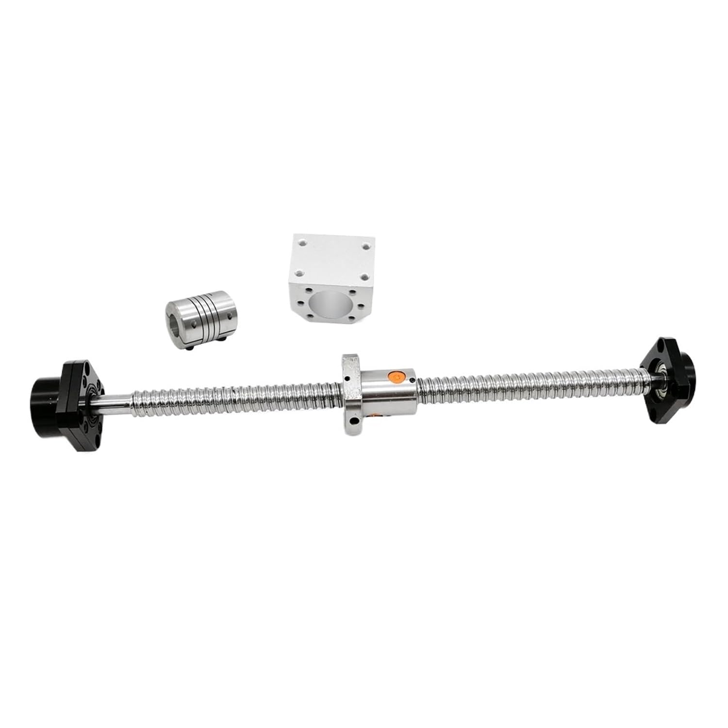 1605 Ball Screw 350mm + SFU1605 nut + FK12 FF12 Bracket + Ball nut Bracket + 6.35x10mm Shaft Coupling