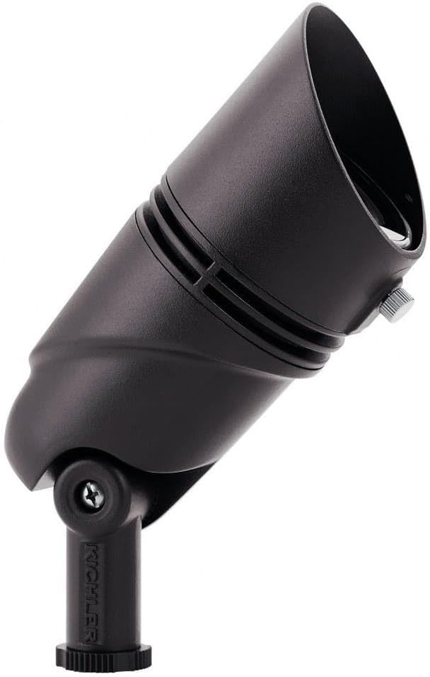 KICHLER Landscape LED 12 Watt 3000K 12 Volt Landscape Accent Light in Textured Architectural Bronze Finish, 16156AZT30