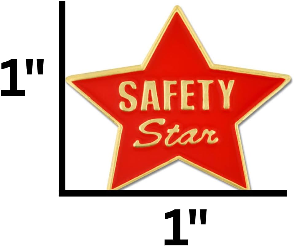 PinMart Safety First Enamel Lapel Pin - Cool Pins for Backpacks, Bags, Hats, Lanyards & Jackets – Safety Awareness Badge for Work, School, Events, or Collectors