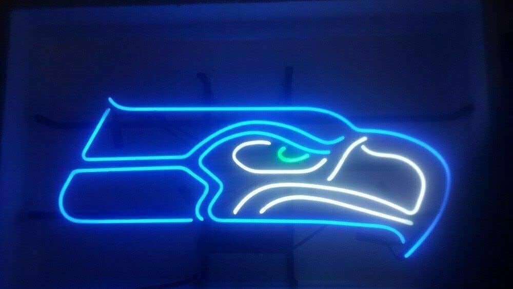 Queen Sense 17'x14' Seattle Sports Team Seahawk Neon Sign Man Cave Bar Pub Beer Gift Neon Lamp A117SSH Neon Light