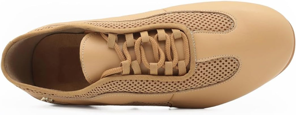 Professional Split Sole Jazz Latin Ballroom Dance Shoes for Men Leather with Mesh Performance Training Footwear Practice AM-2