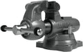 B3081212 Wilton Machinist Jaw Round Channel Vise with Swivel Base - 4 in. - Gray
