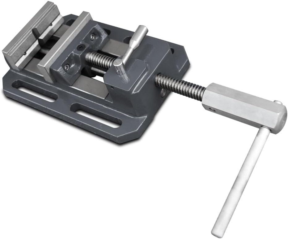 KAKA INDUSTRIAL Drill Press Vise,Heavy-Duty Drill Press Vise with Quick-Release, 4 inch Jaw Opening, Cast Iron Milling Machine Vice for Precision Drilling & Metalworking TSL-100Q