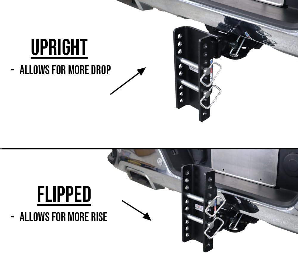 Shocker XR Raised Ball Mount Hitch, Fits 2-1/2'Hitch Has 2' Ball