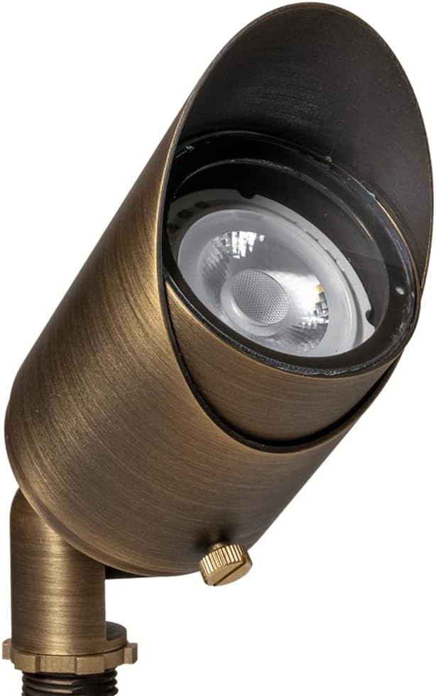 VOLT 20-Pack Top Dog 12V Cast Brass Outdoor Spotlights (Bronze) for Low Voltage Landscape Lighting of Yard, Lawn, Garden, Patio, Trees & House