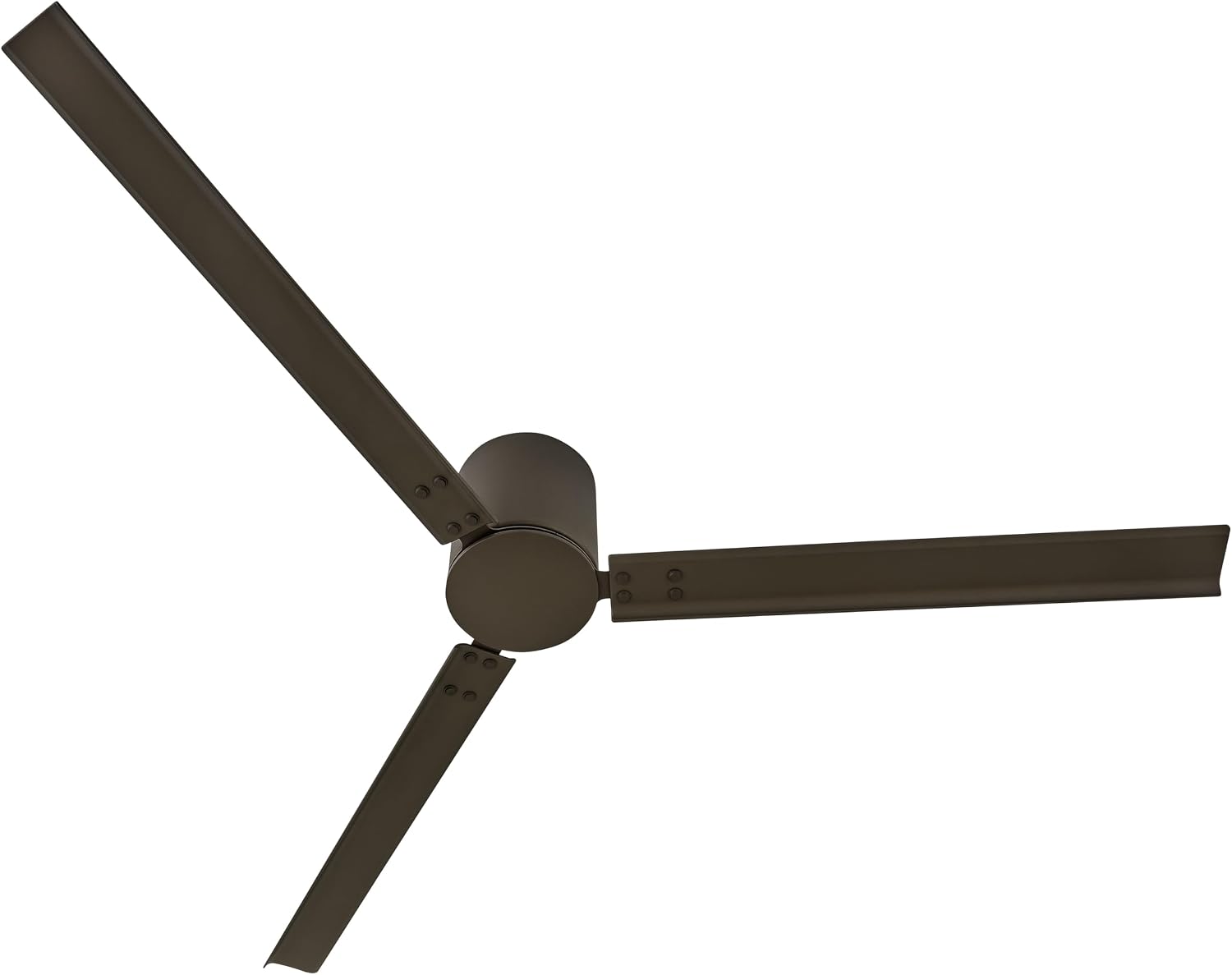 Hinkley Indy 72' Indoor/Outdoor Flush Mount Smart Ceiling Fan with Remote, Modern Industrial Propeller Style, Aluminum Fan Blades, Metallic Matte Bronze