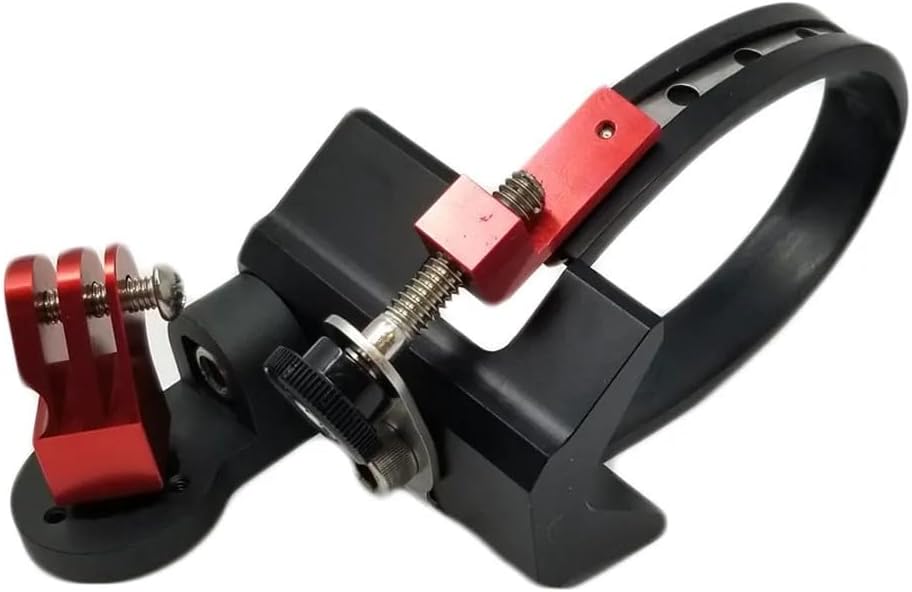 Rock Steady Slim Strut Skid Pole 1' - 2.5' Exterior Airplane Camera Ball Mount Compatible with GoPro and Action Cameras - Car RV Truck Boat (Cushioned Stainless Steel Strap)