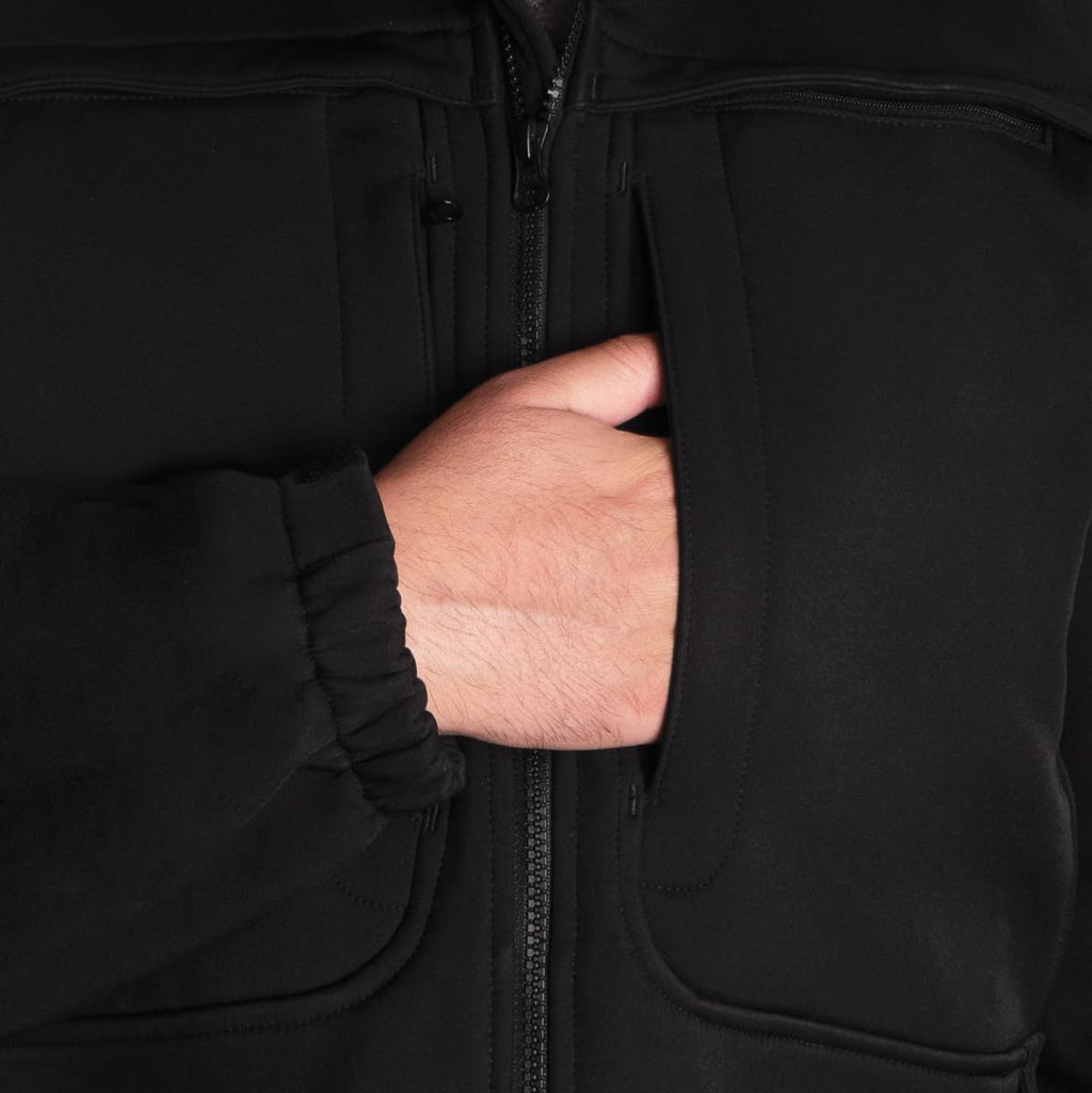 Men's Ultimate Tactical Softshell (DWR) Durable Water Repellent Jacket - Work Utility & Safety Jacket