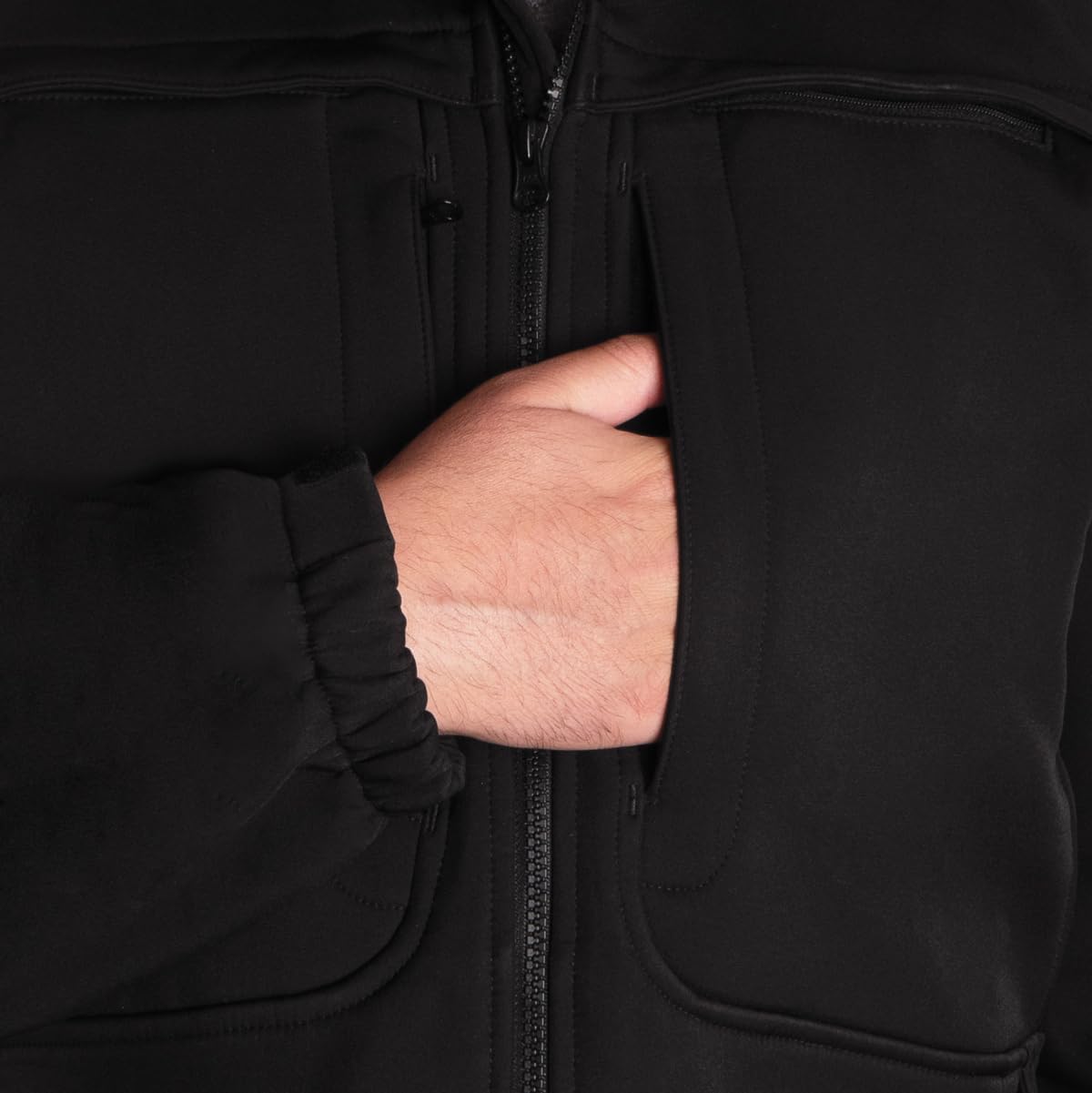Men's Ultimate Tactical Softshell (DWR) Durable Water Repellent Jacket - Work Utility & Safety Jacket