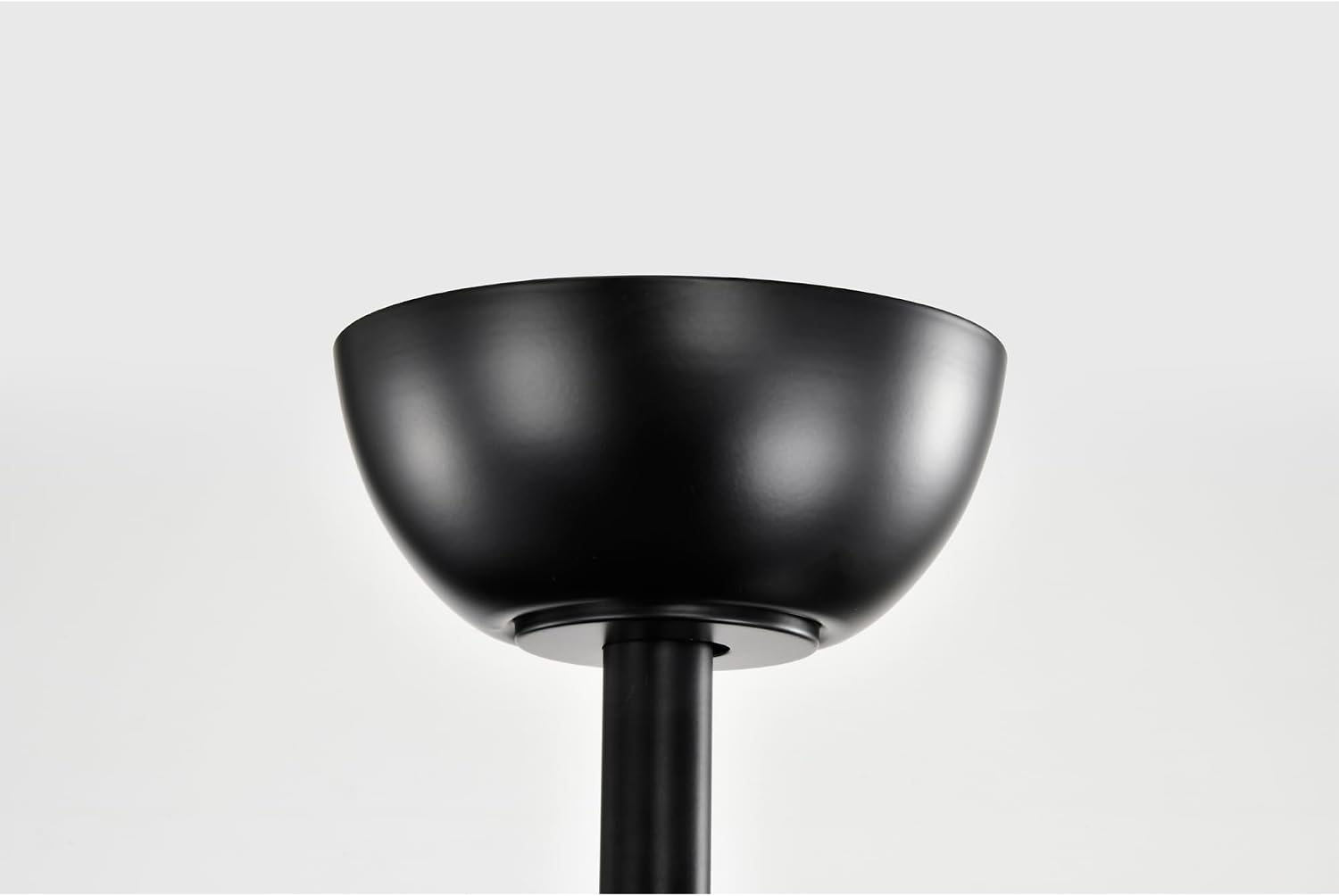 Lars Black Tiffany Style Two Tiered Lighted Ceiling Fan White and Copper Shade with Remote Control