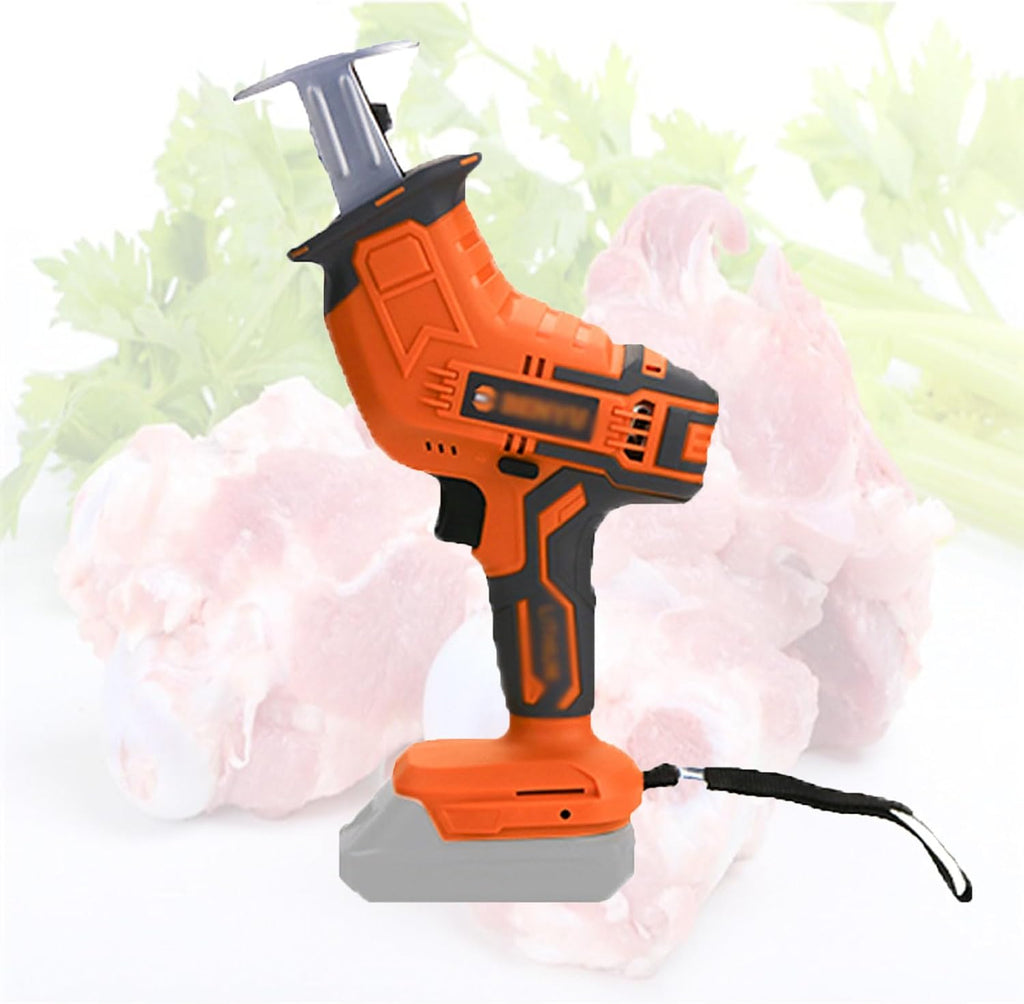 Bone Saw Machine,Cordless Reciprocating Saw, Reciprocating Saw Bone Saw Cutting Machine, Aluminum Cutting, Electric Hand Saw Meat Cutter Kit for Bone/Meat,4.0Ah*1-Ostrze*1