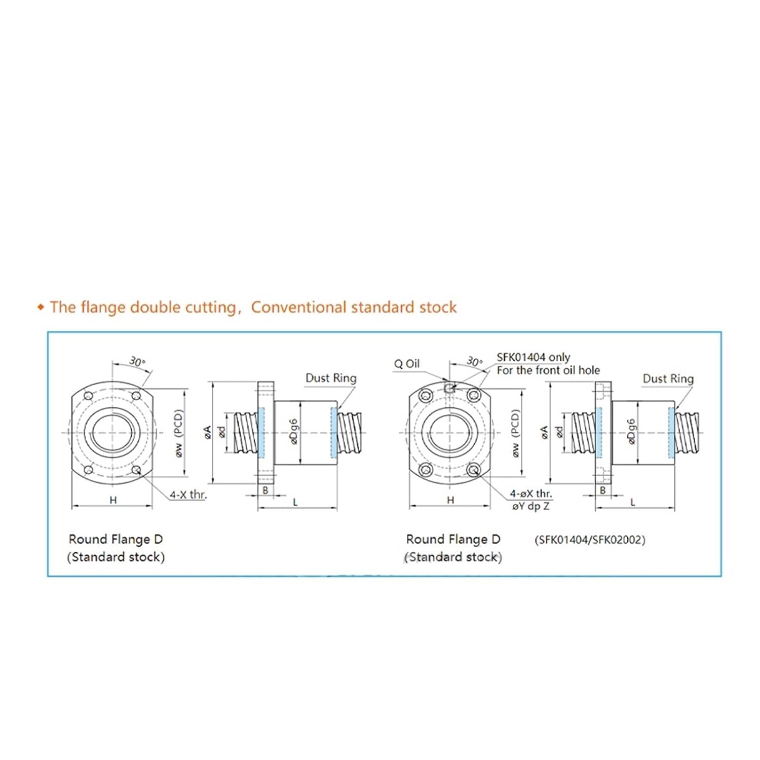 Linear Motion Ball Screw Machine Parts Miniature Ball Screw 6mm 8mm 10mm 0601 0801 0802 1002 1004 Length 100 200mm with SFK Ball Nut SFK0802 SFK1002(SFKR0601DFC7-200-P0)