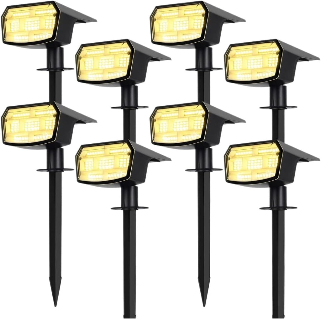 Solar Lights Outdoor Garden Solar Spot Lights Outdoor LED Waterproof for Yard with Landscape Front Door Ornaments