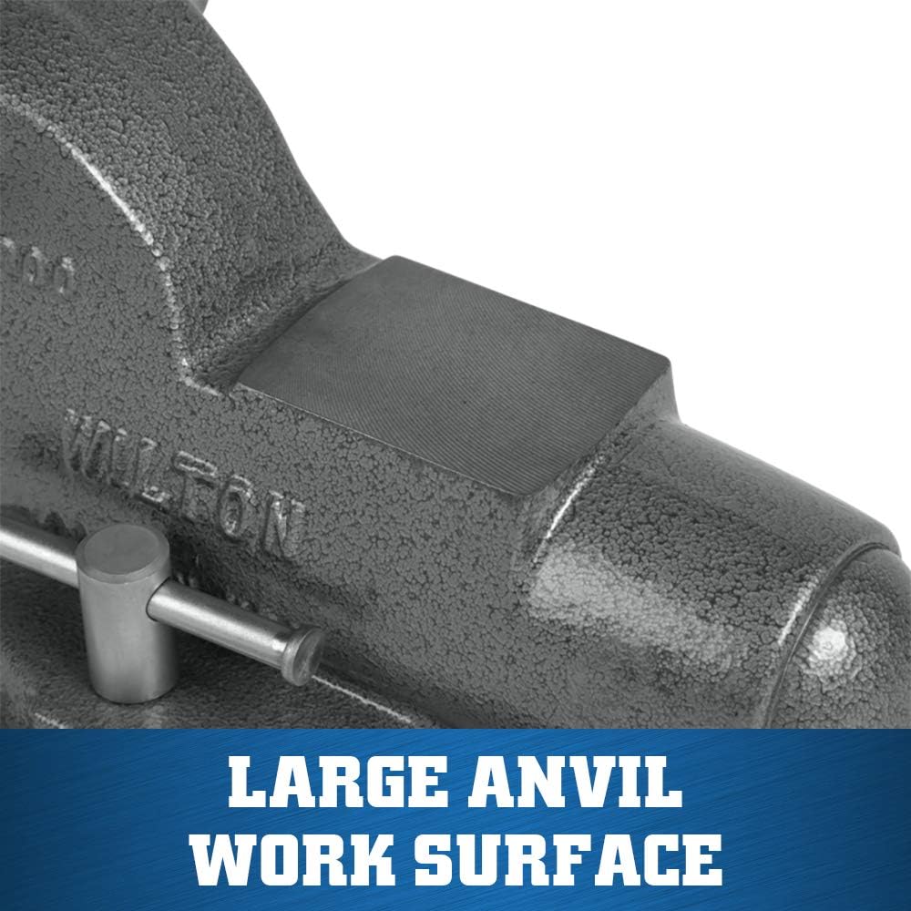 Wilton Machinist Bench Vise, 3' Jaw Width, 4-3/4' Jaw Opening, 2-5/8' Throat (Model 300S)