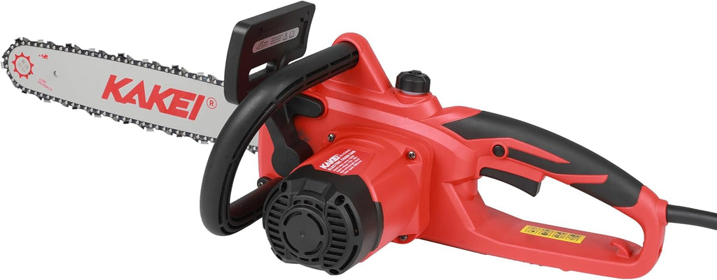 KAKEI 16-Inch 15-Amp Electric Chainsaw, 2200W Peak Power Corded Chain Saw with 3 German Steel Chains for Heavy Duty Wood Cutting
