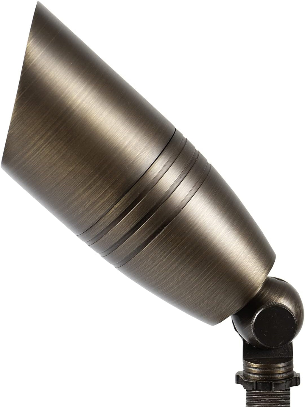 H&A Solid Brass Landscape Spotlight Outdoor Led Landscape Lights 12V Low Voltage with Ground Spike for Outdoor (6 Packs)