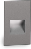 WAC Landscape Lighting, LEDme 120V LED Vertical Indoor and Outdoor Step and Wall Light Blue in Graphite