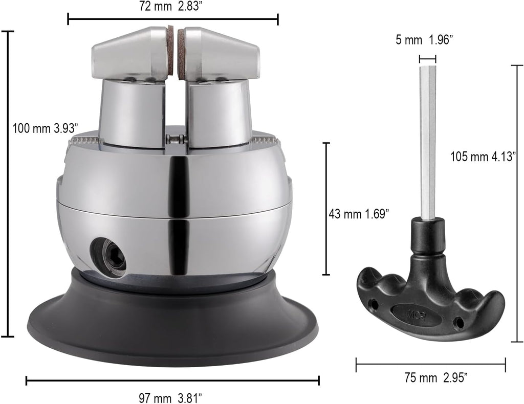 DZQ Ball Vise 3' Engraving Setting Tool 360°Rotation Professional Ball Vise 36PCS Attachment Jewelry Engraving Block Tools(Stainless Steel)