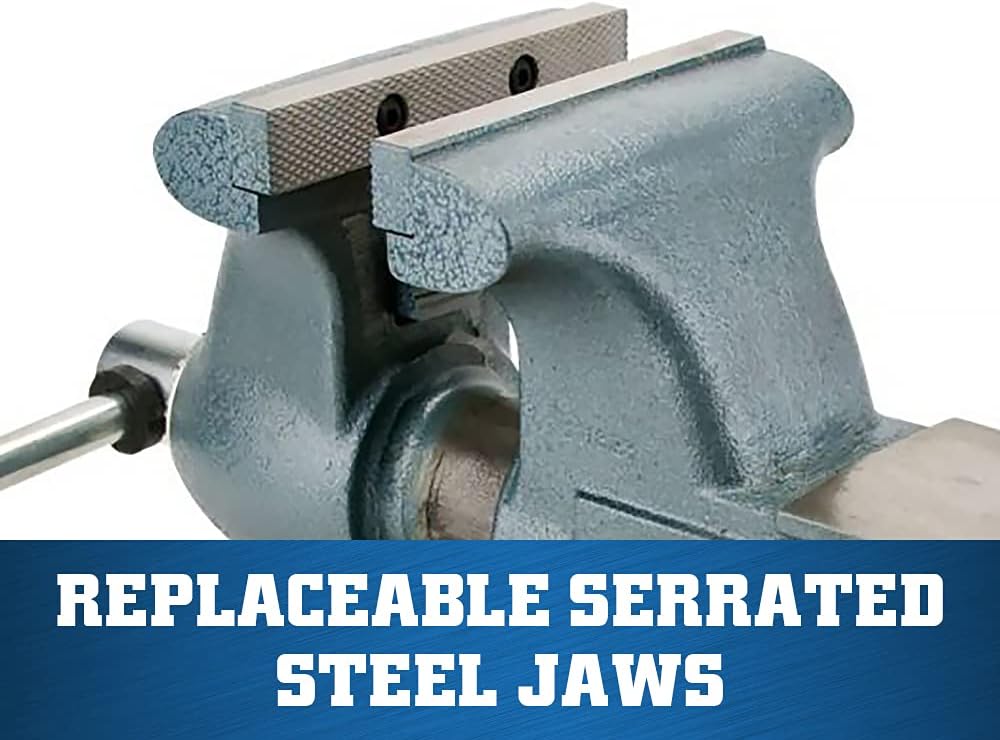 Wilton Tradesman Bench Vise, 8' Jaw Width, 7' Max Jaw Opening, 4-3/4' Throat (Model 1780A)