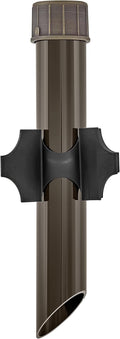 Hinkley Landscape Lighting Power Post, Lighting Mounting Post with Low Voltage Power Feed, Brass, 120V, Matte Bronze Finish