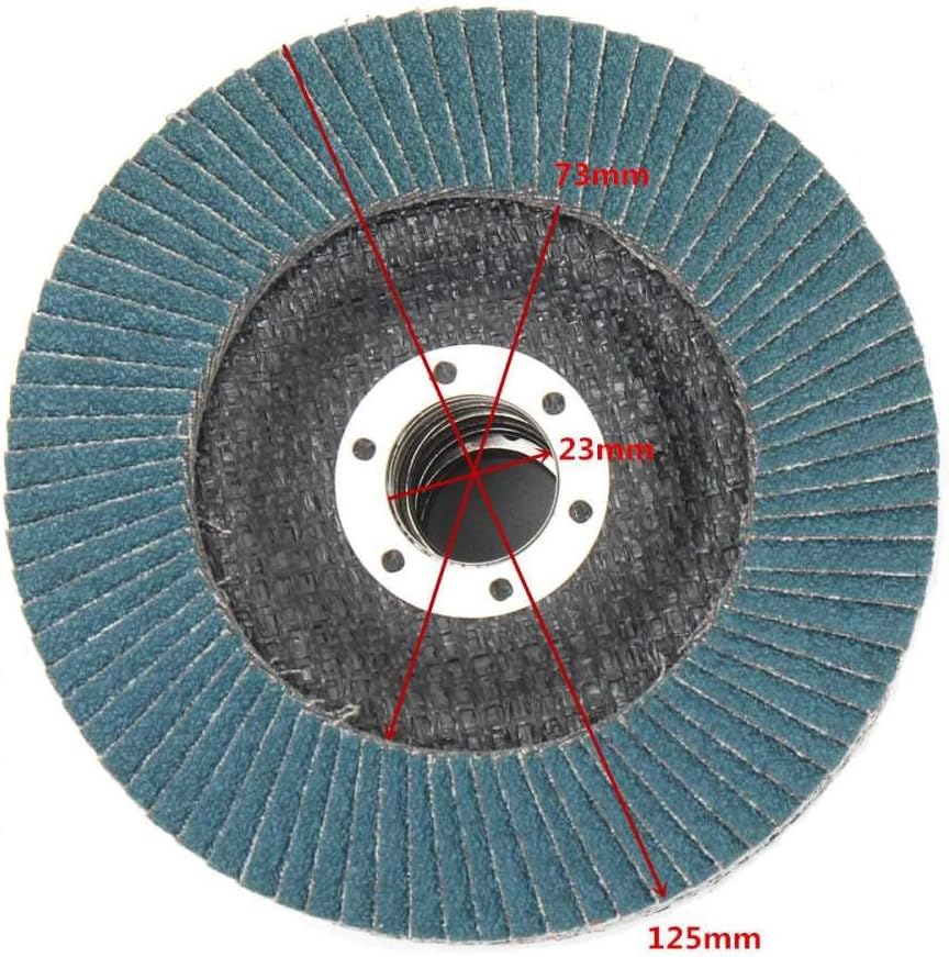 10PCS 125mm Professional Flap Discs 5 Inch Sanding Discs 40/60/80/120 Grit Grinding Wheels Blades For Angle Grinder,120 Grit