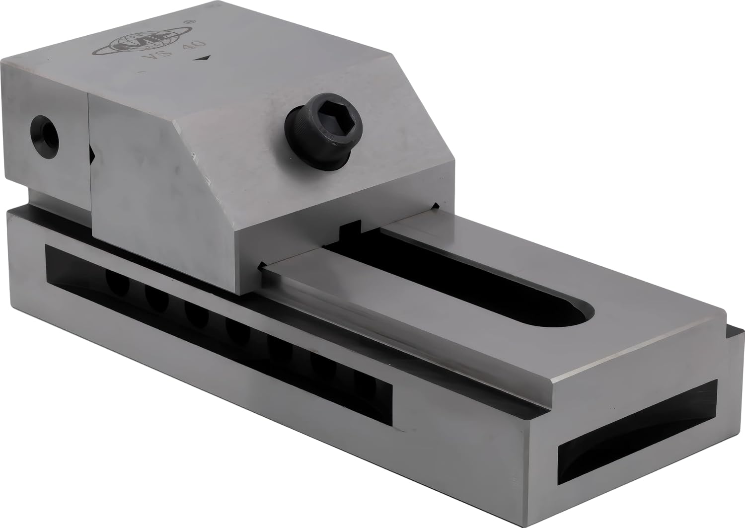 CME Screwless-Type Toolmaker's Vise, 4' Jaw Width, 4 15/16' Maximum Opening, High-Precision Workholding Vise With Multi-Orientation Mounting For Milling, Inspection, Grinding, Wire EDM