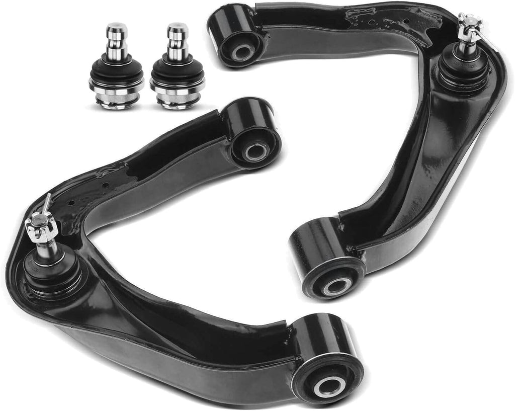 Suspension Control Arm Kit Front Left Driver Right Passenger Upper Lower Side Assembly Ball Joint Bolts Bushing Mounting Hardware Nut for Nissan for Frontier for Pathfinder for Xterra