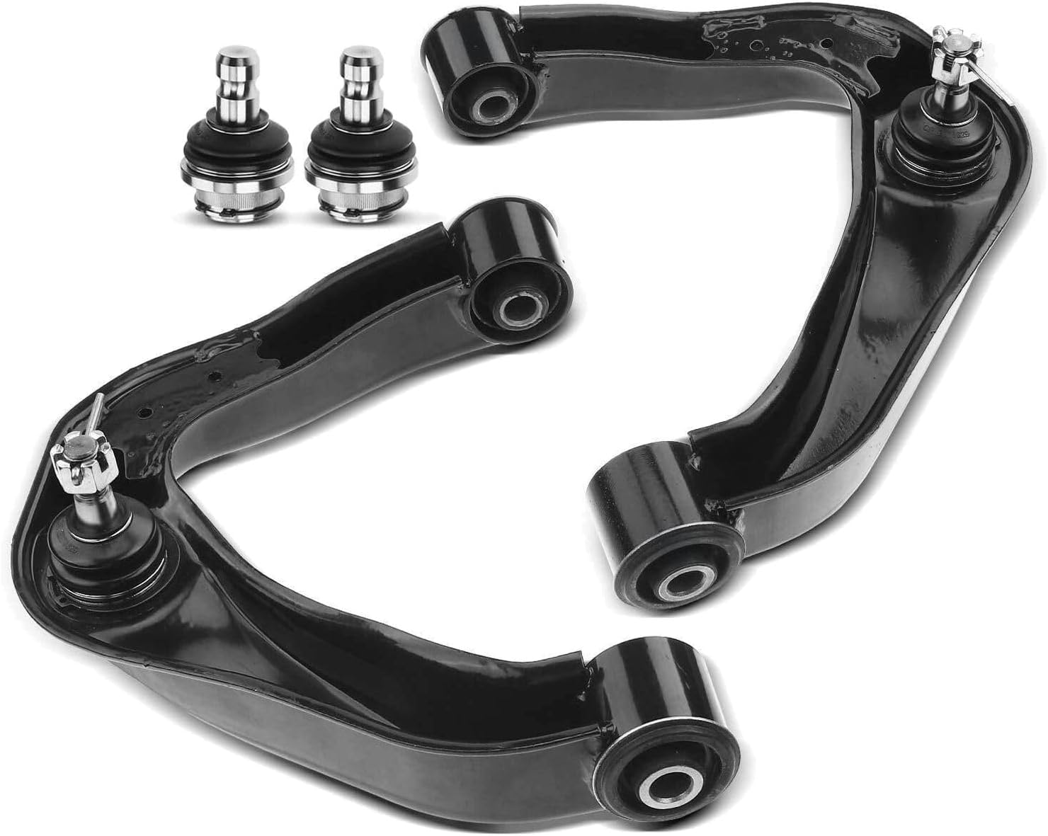 Suspension Control Arm Kit Front Left Driver Right Passenger Upper Lower Side Assembly Ball Joint Bolts Bushing Mounting Hardware Nut for Nissan for Frontier for Pathfinder for Xterra