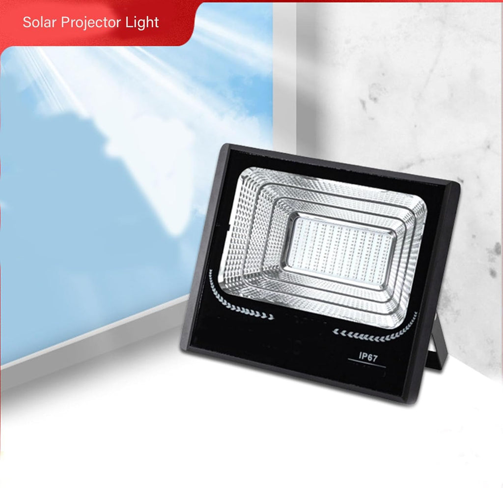 25W Led Dusk to Dawn Solar Flood Light, Outdoor Waterproof Spotlight Solar Remote Control Reflector Street Lamp Suitable for Warehouses, Roads, External Walls,100W,One Color25W