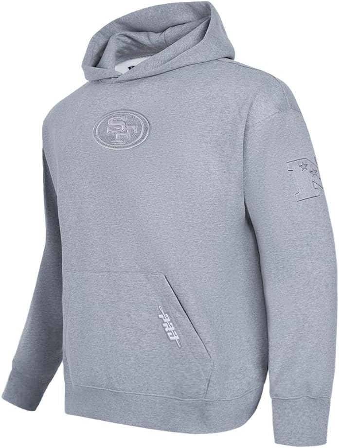 Pro Standard Mens NFL Reverse French Terry Brushed Back French Terry Pull Over Hoodie