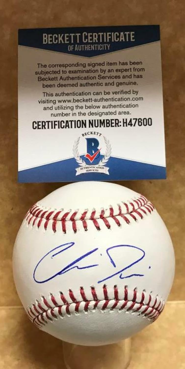 Chris Davis Baltimore Orioles Signed M.l. Baseball Beckett H47600 - Autographed Baseballs