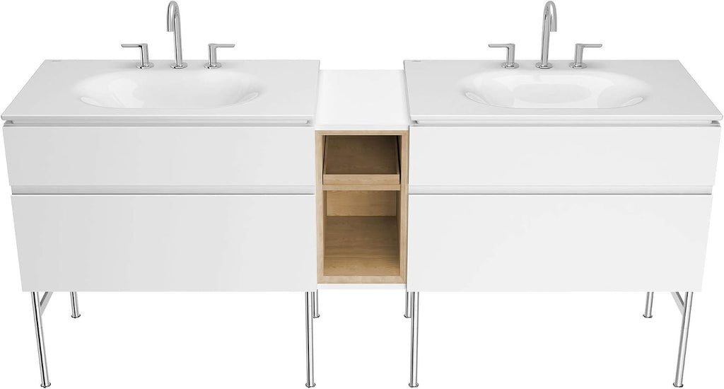 American Standard 1298008.020 Studio S 33 in. Vanity Top Sink – 8 in. Centers, White