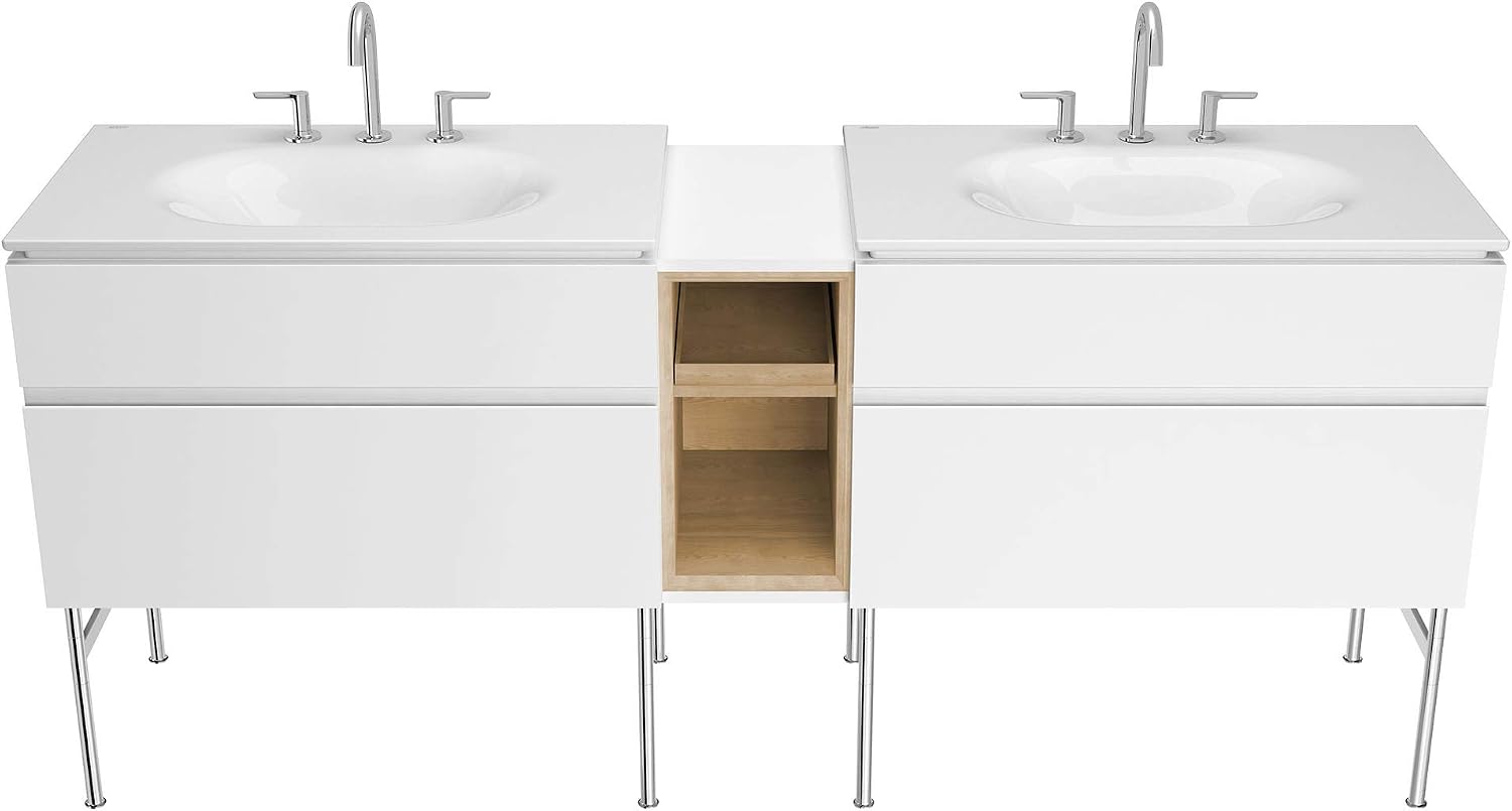 American Standard 1298008.020 Studio S 33 in. Vanity Top Sink – 8 in. Centers, White