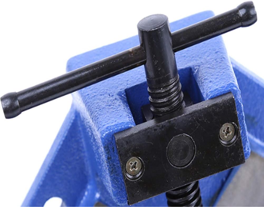 Right Angle Clamp Single Handle 90 Degree Corner Clamp Adjustable Vise Aluminum Alloy Right Angle Clip Clamp Tool Woodworking Photo Frame Vise Holder - Blue