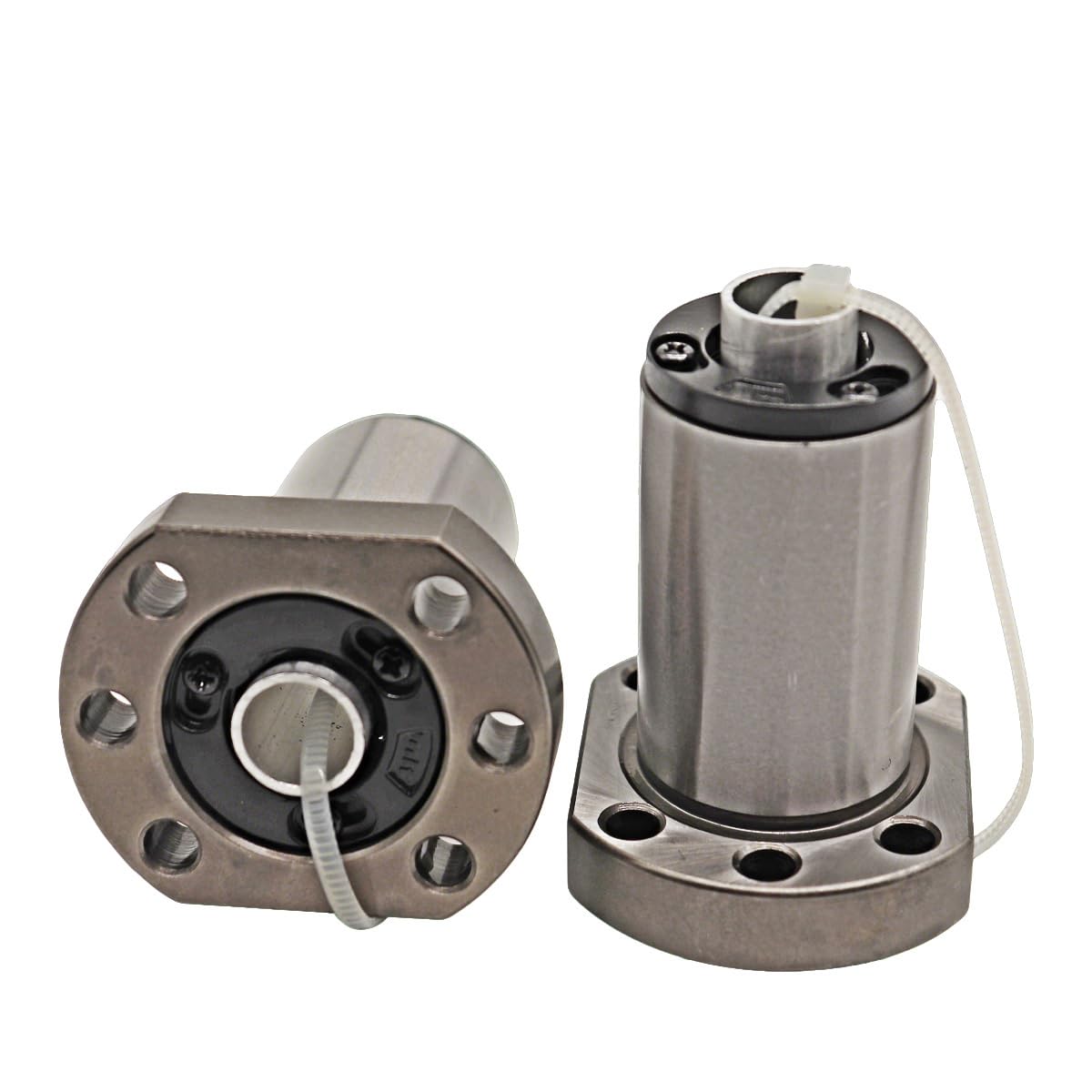 SFS1210 Ball Screw Nut Assembly (10mm Lead), Bearing Steel Construction, Silent Ball Nuts, Includes Mounting Sleeve, for CNC, 3D Printers and Automation