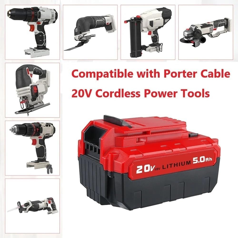 20V 5.0Ah Replacement Lithium-Ion Battery Compatible with Dewalt PCC682L PCC680L PCC692l Cordless Electric Screwdriver Drill Saw Nail Gun Tool Packs(4PCS)