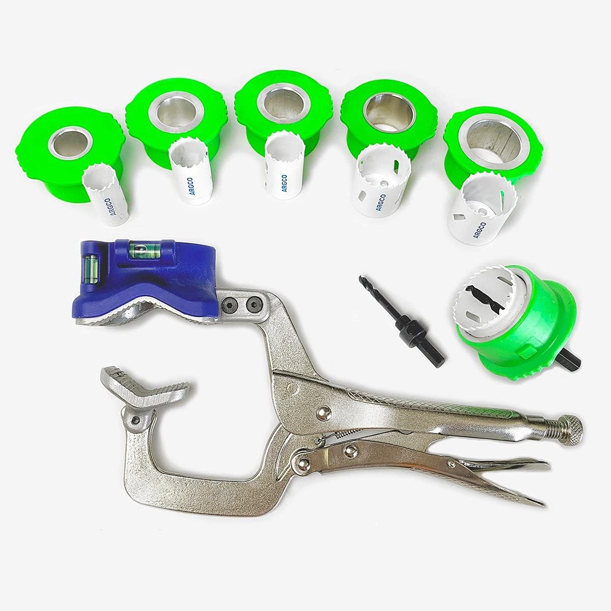 HoleMaster Pipe Hole Cutter Clamp Jig cut up to 2inch Hole in 4inch Pipe (Drill Not Included)