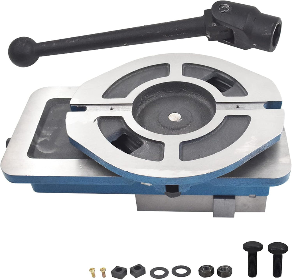 findmall 6 Inch Heavy Duty Milling Vise with 360 Degrees Swiveling Base and High Accuracy Clamping