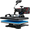 Heat Press,5 in 1 Heat Press Machine,Clamshell Sublimation Transfer Printer,Precise Temperature Control,for Crafts,T-Shirt,Hat