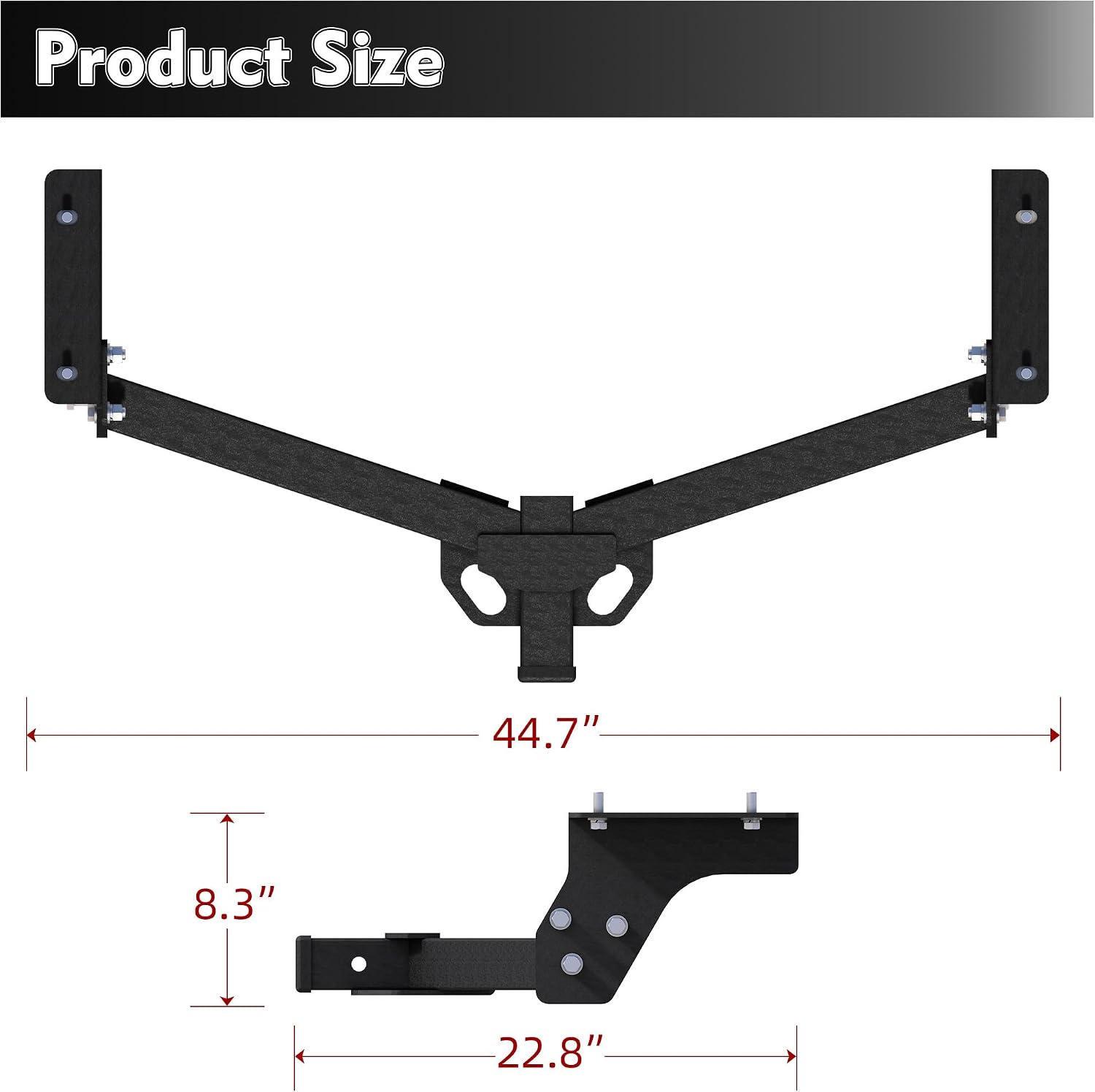 Class 3 Trailer Hitch Compatible for 2006-2018 Toyota RAV4, Heavy Duty 2' Receiver Tube, 4500 lbs GTWR, Carbon Steel Multi-Fit Hitch for Ball Mount, Bike Rack, Cargo Carrier