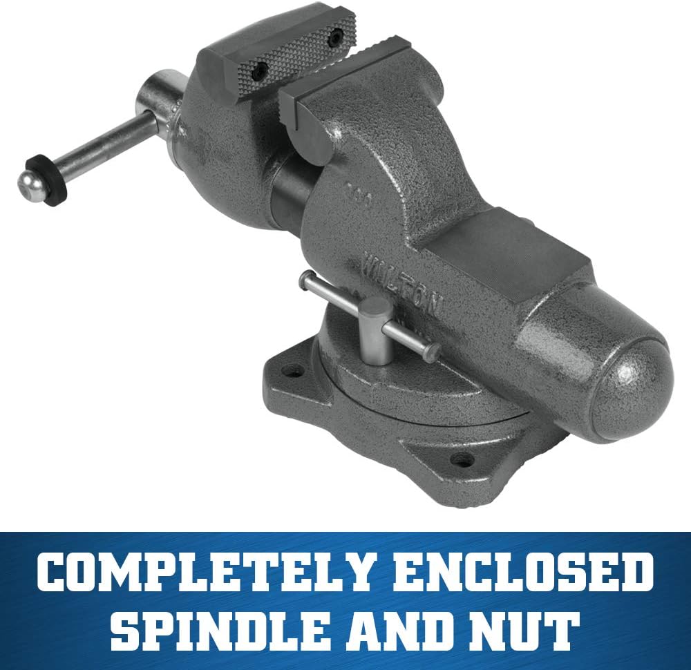 Wilton Machinist Bench Vise, 3' Jaw Width, 4-3/4' Jaw Opening, 2-5/8' Throat (Model 300S)