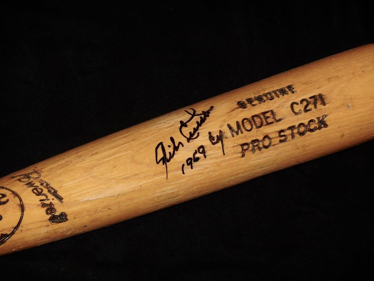 MIKE CUELLAR AUTOGRAPHED BAT (BALTIMORE ORIOLES) - Spring Training Used Bat! - Autographed MLB Bats