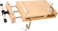 Portable Woodworking Bench Vise with 2 G-Type Fixing Clips, 4 Limit Blocks & Quick-Release Handle - Work Bench for Wood Processing