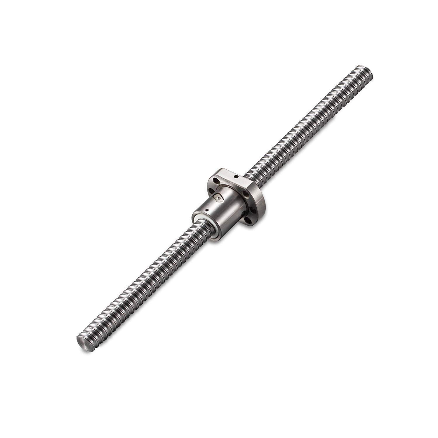 20mm Ballscrew SFU2005 RM2005 Anti Backlash Linear Motion Ball Screw, Length 13.78 inch / 350mm 5mm Pitch with Metal Nut (No End Processing), High Precision Part for CNC Machine