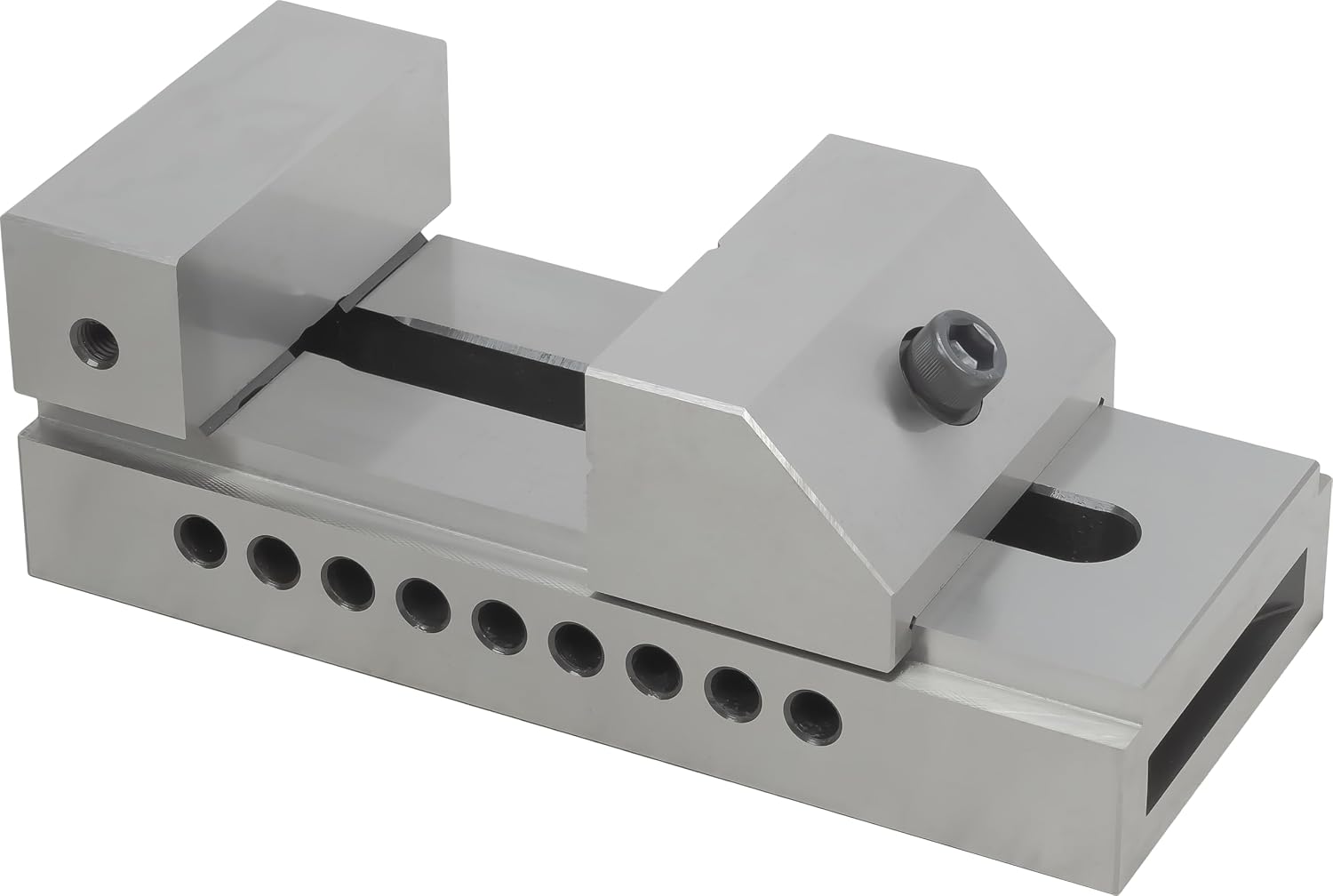 CME Screwless-Type Toolmaker's Vise, 5' Jaw Width, 6 5/16' Maximum Opening, High-Precision Workholding Vise With Multi-Orientation Mounting For Milling, Inspection, Grinding, Wire EDM