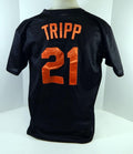 Baltimore Orioles Brandon Tripp #21 Game Used Jersey Ext ST GCL 035 - Game Used MLB Jerseys